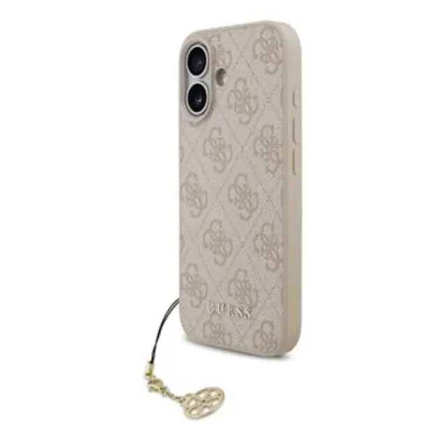 Guess 4G Charm MagSafe Case for iPhone 17 Tone on Tone Pink