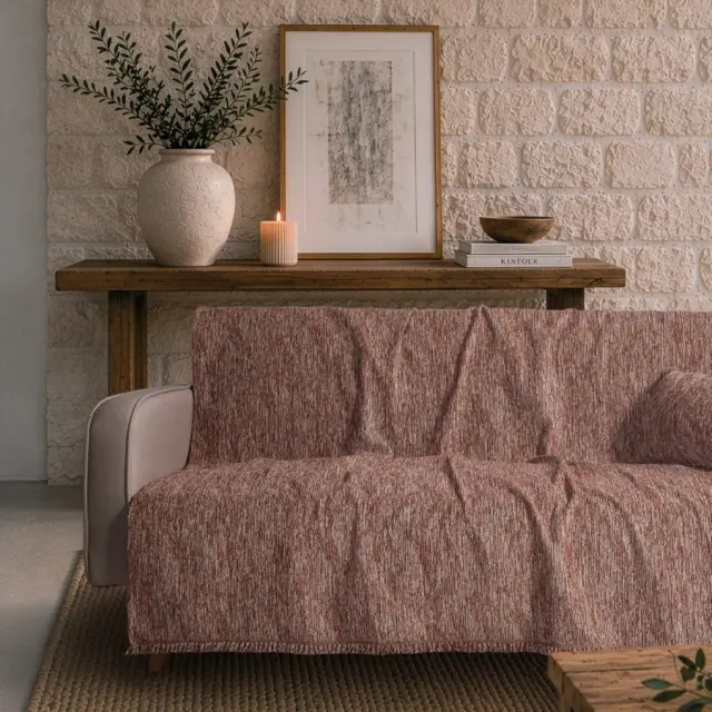 Ριχτάρι Kent 05 Terracotta TEORAN Διθέσιο 180x250cm