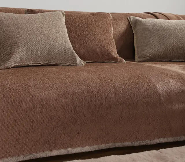 Nef-Nef Homeware Ριχτάρι Τετραθέσιου Καναπέ New Tanger 180x350 Brown/Ecru 2