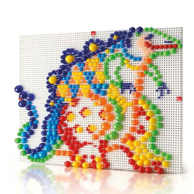 Quercetti FantaColor Modular 4 Μωσαϊκό με 4 Συνδεόμενες Πλάκες & 600τμχ (4+ ετών) 00880 2