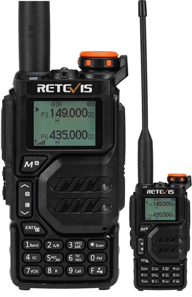 Retevis RA79 Ασύρματος Πομποδέκτης VHF/UHF 5W Aviation Band (EU Ver.)