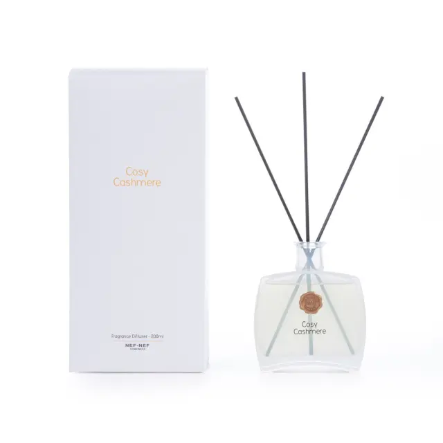 Nef-Nef Homeware Αρωματικό Χώρου Στικς Cosy Cashmere 200ml White