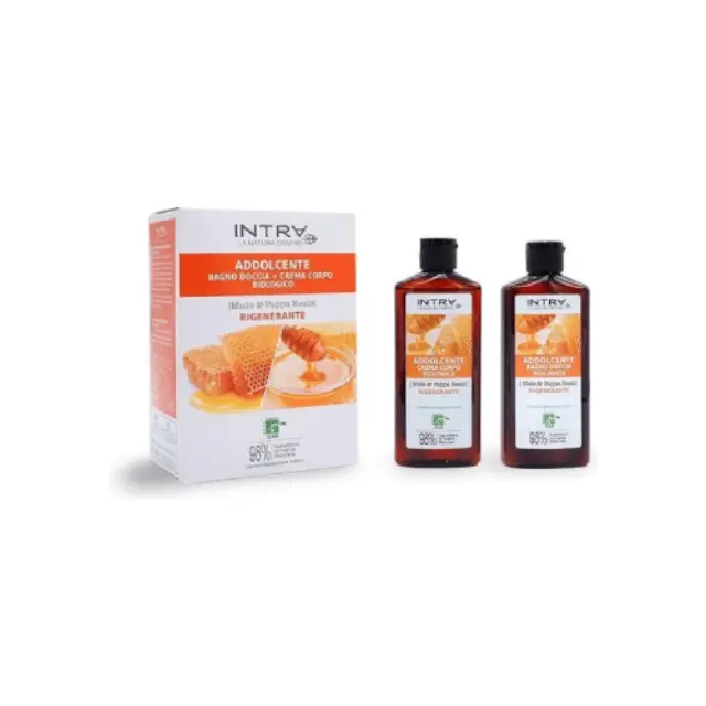 Intra Organic Honey & Royal Jelly Shower Gel Αφρόλουτρο, 200ml & Body Lotion Κρέμα Σώματος, 200ml