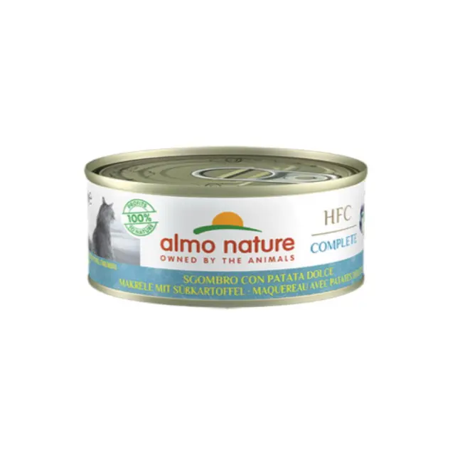 Almo Nature Cat Adult HFC Complete Κονσέρβα Σκουμπρί & Γλυκοπατάτα 70gr Μονόχρωμο