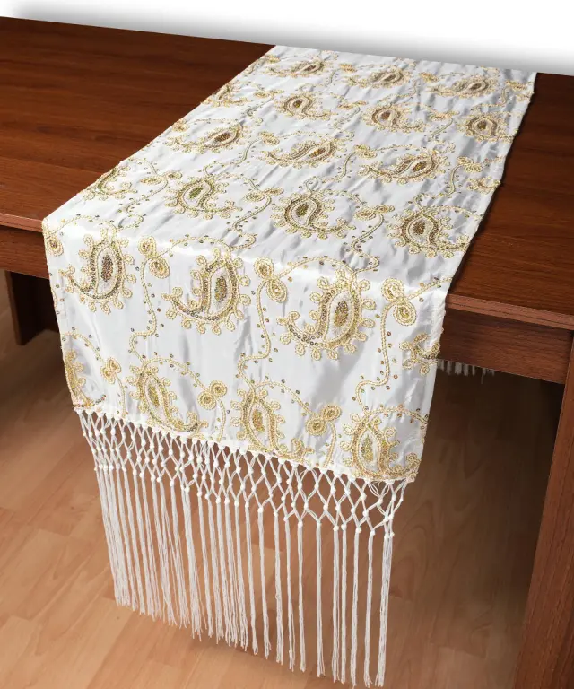 Σατέν τραβέρσα 1028 (50cm x 210cm) λευκό - -