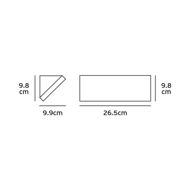Pam Φωτιστικό Led τοίχου 12W 4000K 120° IP65 26.5x9.8x9.9cm γκρι Άσπρο Γκρί 2
