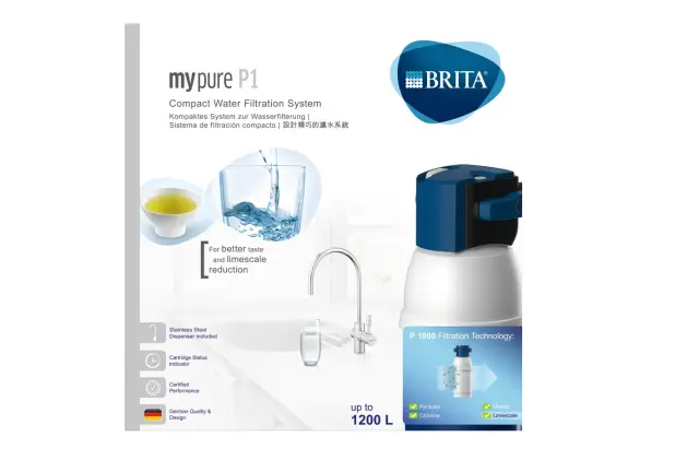 BRITA mypure P1 Σύστημα Φίλτρου Νερού κάτω πάγκου με βρυσάκι