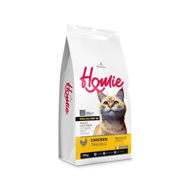 Homie Super Premium Cat Adult Chicken Low Grain 12kg