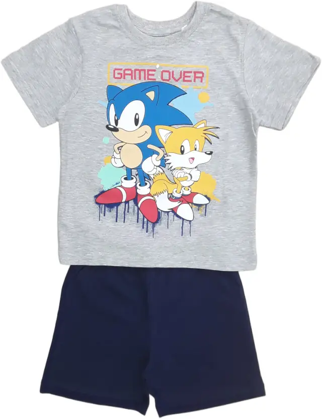 Πιτζάμα Καλοκαιρινή Sonic Game Over White 8010319 - 7-8 Y (128cm)