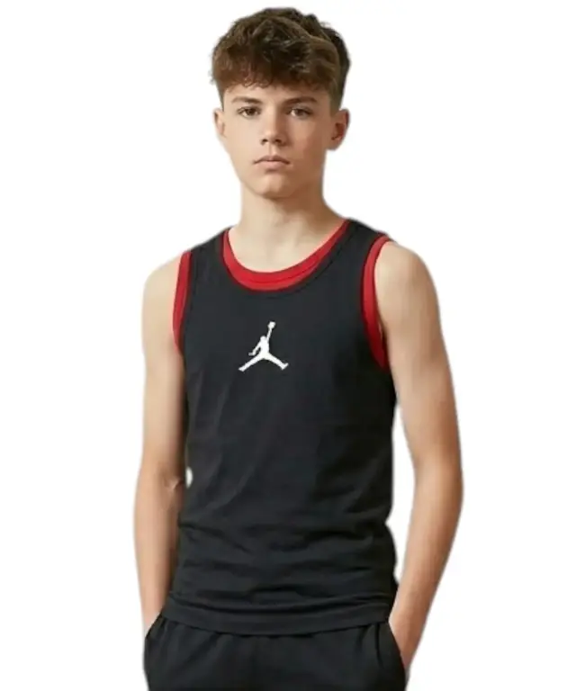 Jordan - Παιδική Αμάνικη Μπλούζα Bra Kid's Tank Top 45B506-023 Μαύρο - 8-10 ετών