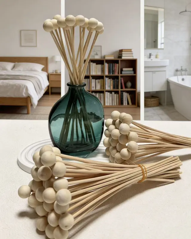 Diffuser στικ ξύλινες σφαίρες, για αρωματιστές χώρου, 10 τεμ. 3