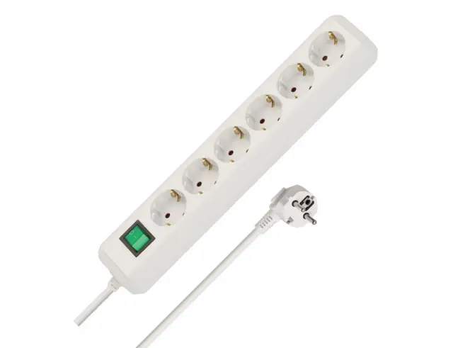Πολύπριζο Brennenstuhl 1159520025 - 6x Schuko - Με Διακόπτη On/Off - Καλώδιο 1.5m - White1159520025
