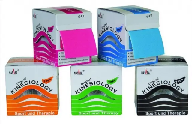 Επίδεσμος κινησιοθεραπείας Kinisio Tape Nasara (5cm x 5m) - Μπλε