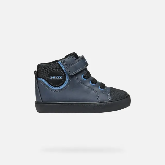 Βρεφικά Παπούτσια Geox B Gisli για Αγόρια Navy Blue/Black (Μεγέθη 22-27) ΓΚΡΙ - 22