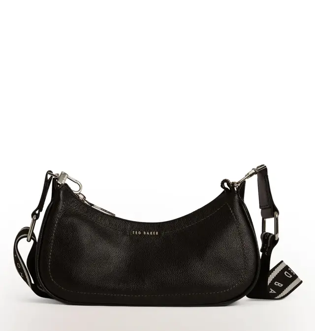Τσάντα TED BAKER Laarna Webbing Leather Bag 281389 Μαύρο