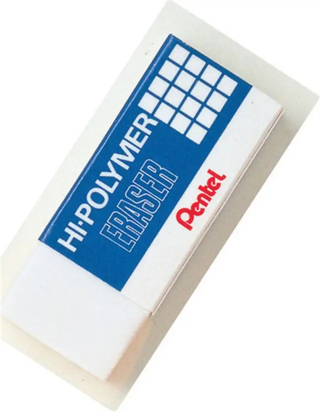 Γόμα Pentel Λευκή Hi-Polymer / ZEH10 (Pentel)