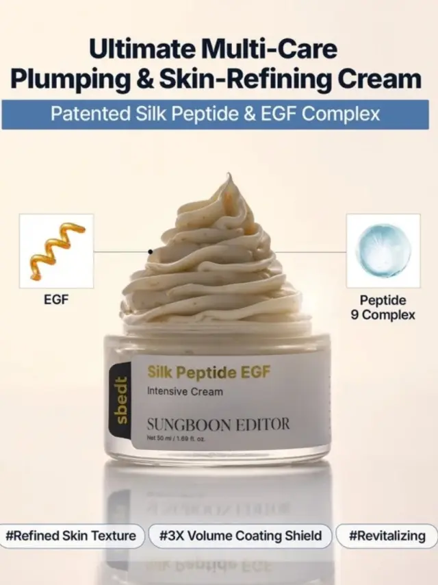 Sungboon Editor Silk Peptide EGF Intensive Cream 50ml - Ενυδατική κρέμα Ανόρθωσης και Σύσφιξης με Πεπτίδια & EGF 3