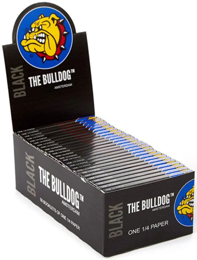 The Bulldog Χαρτάκια - Μαύρο 50φ. - 1¼ 50τεμ.