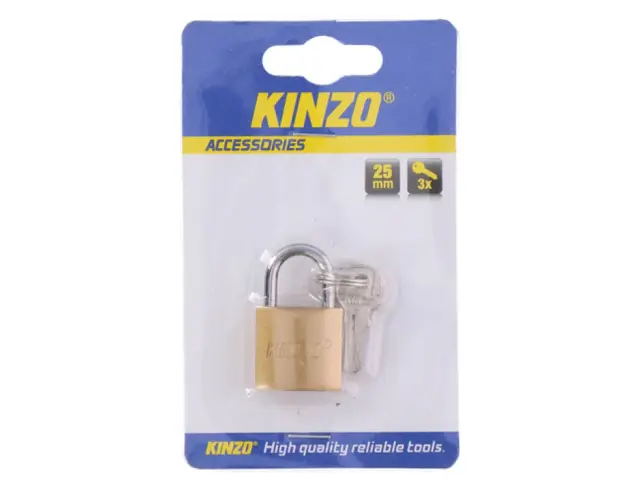 Λουκέτο ασφαλείας Πέταλο Kinzo με 3 κλειδιά - 25mm 8301100000000000 2