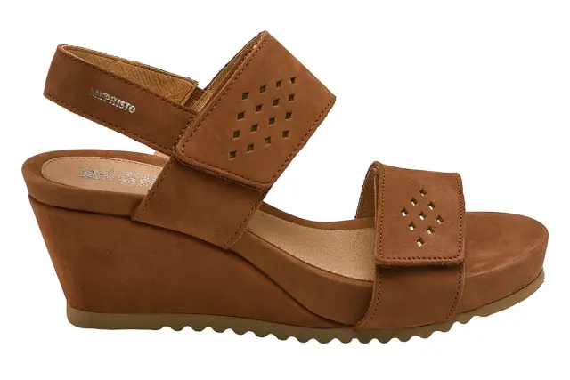Mephisto Πλατφόρμες Γυναικείο δέρμα Nubuck Καφέ MEP/GILIE TOBACCO - 36 3