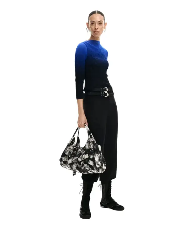Desigual - Γυναικεία Τσάντα 'Ωμου Uranio Heritown 2.0 26SAXA54-9019 Μαύρο 2