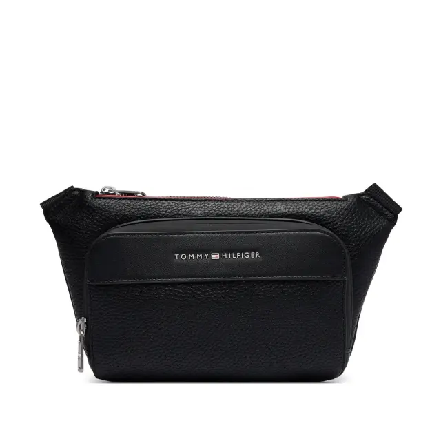 Ανδρική Τσάντα Μέσης Tommy Hilfiger AM0AM14755-BDS Μαύρη Μαύρο - One Size