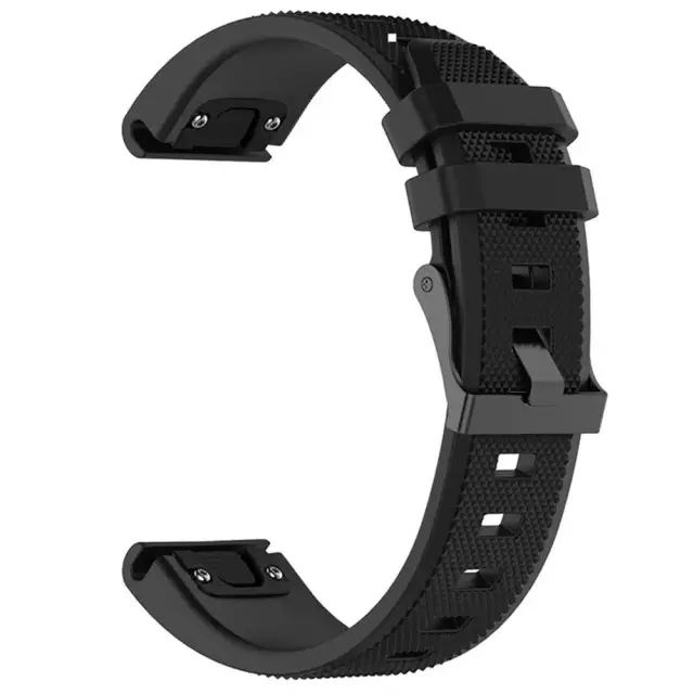 Techsuit - Watchband QuickFit 26mm (W058) - Garmin Fenix 5X/5X Plus/6X/6X Pro/7X/8/8 Pro/9/9 Pro (51mm) - Black