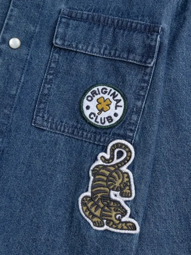 Παιδικό Πουκάμισο για Αγόρια Denim Tiger ΜΠΛΕ 3