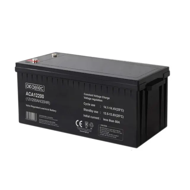 ΜΠΑΤΑΡΙΑ AGM VRLA 12V 200AH/20HR 55,5kg 522X240X18MM / ACA12200