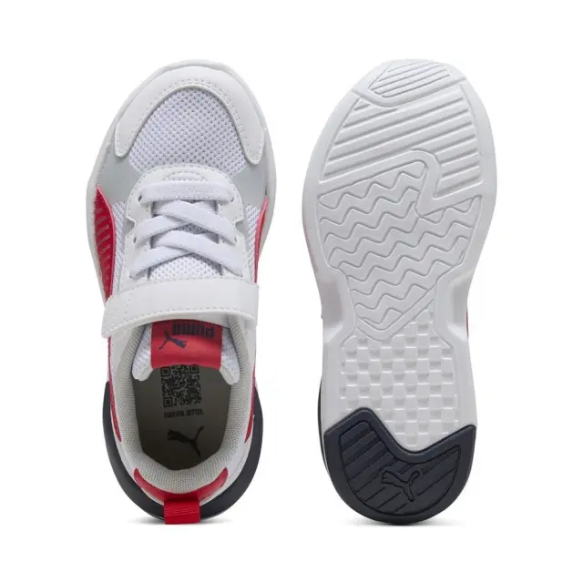 Puma X-Ray 3 LT AC (PS) (401494-01) - Λευκό-Κόκκινο 2