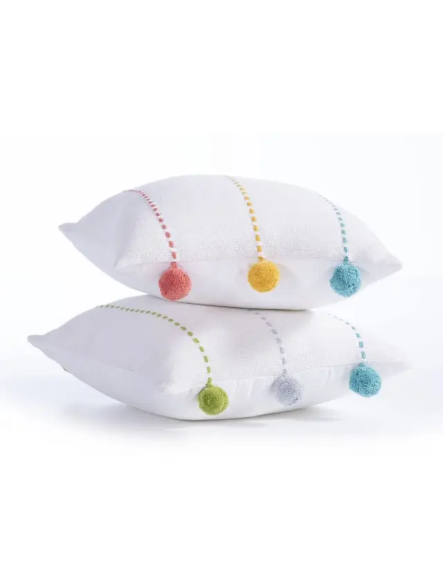 Nef-Nef Homeware Παιδικό Διακοσμητικό Μαξιλάρι Life Line 35x35 Coral/Yellow 3