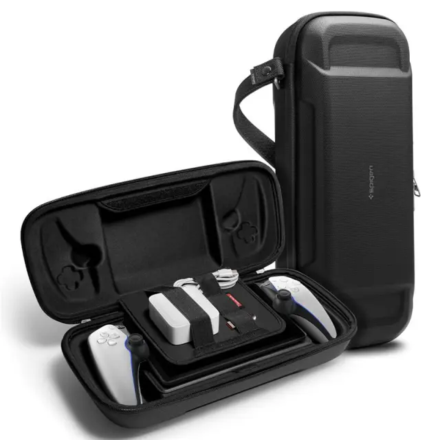 Spigen Rugged Armor Pro Pouch, black - Sony Playstation Portal