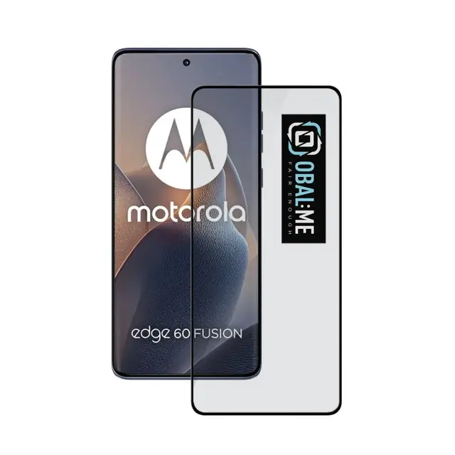 OBAL:ME 5D Glass Screen Protector for Motorola Edge 60/60 Pro/60 Fusion Black