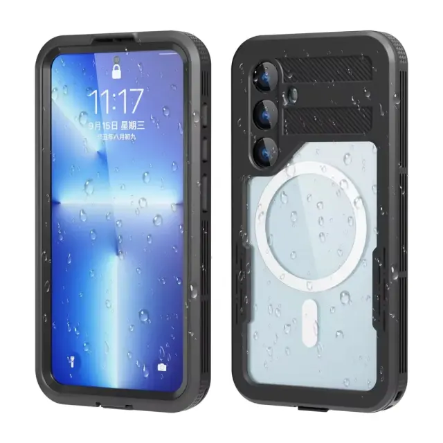 ShellBox - Waterproof IP68 MagSafe Case - Samsung Galaxy S26 Plus - Black
