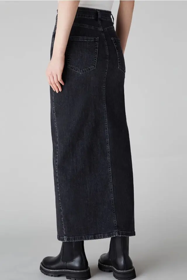 EMME BY MARELLA "BIBLIOS" SKIRT (24251060112 BLACK) - 44-medium 2