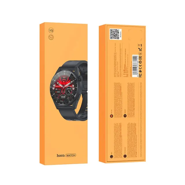 Smartwatch Hoco Y9 IP68 TFT HD IPS 3.5D Touch Screen 1.36" 300mAh με Δυνατότητα Κλήσεων Μαύρο 2