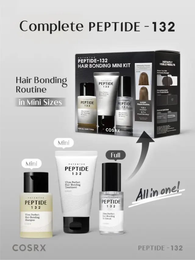 COSRX Peptide 132 Hair Bonding Mini Kit - Kit Αναδόμησης και Λάμψης Μαλλιών 2