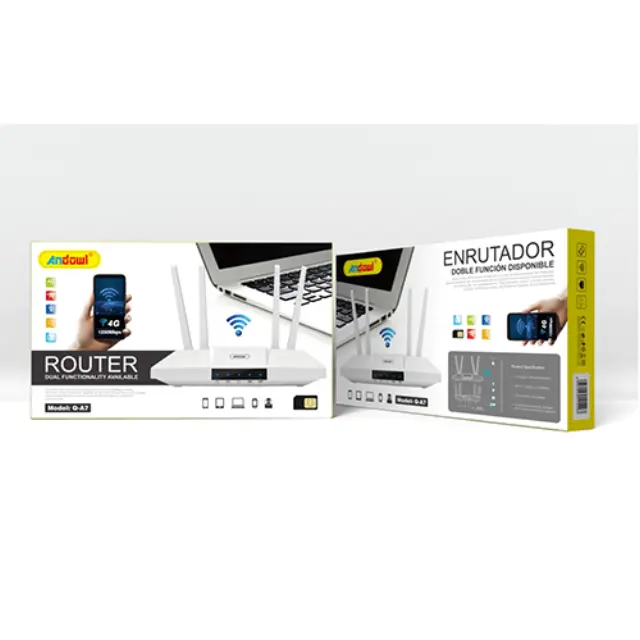 Andowl Ασύρματο 4G 1200Mbps Wi-Fi Router Q-A7