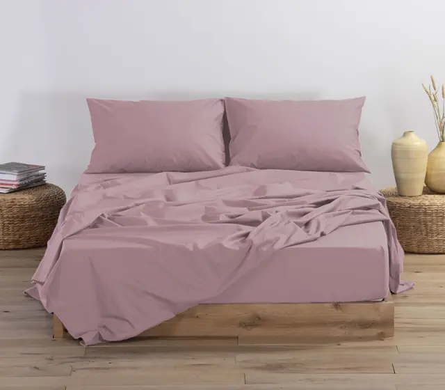 Σεντόνι Μεμονωμένο Με Λάστιχο Βαμβακερό Basic Amethyst Σε 5 Διαστάσεις Nef-Nef Nef-Nef 120x200+30