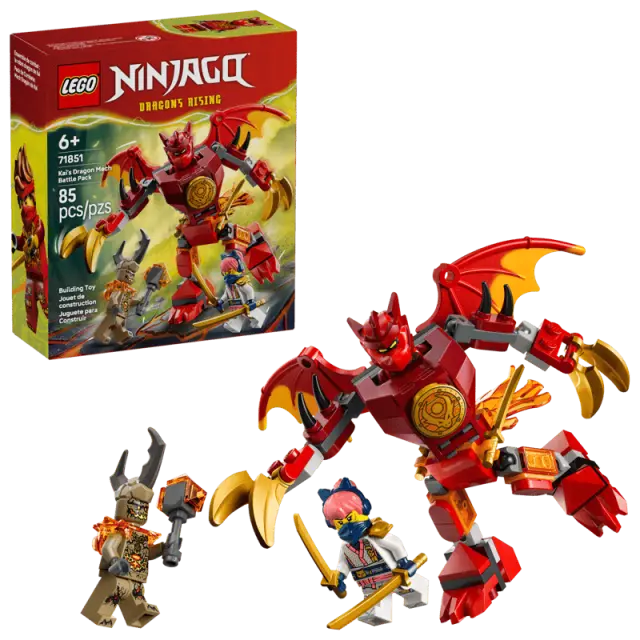 LEGO® Ninjago Kai's Dragon Mech Battle Pack για 6+ Ετών 85τμχ - 71851 2