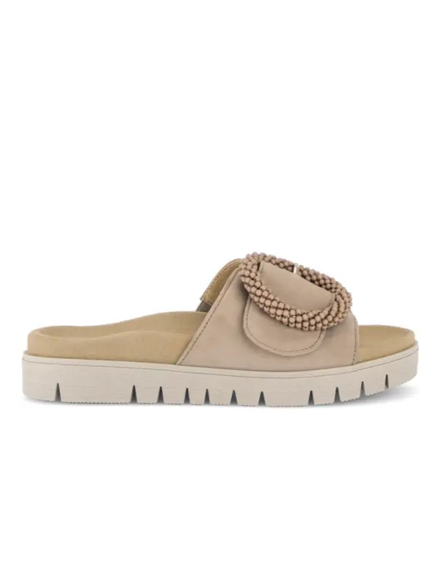 Gabor Παντόφλες Γυναικείο δέρμα Nubuck Καφέ GAB/63745N 14-CARAMEL 3