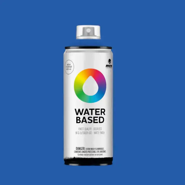 MTN Waterbased Spray Paint 400ml WB4 RV-338 123 Klan Blue