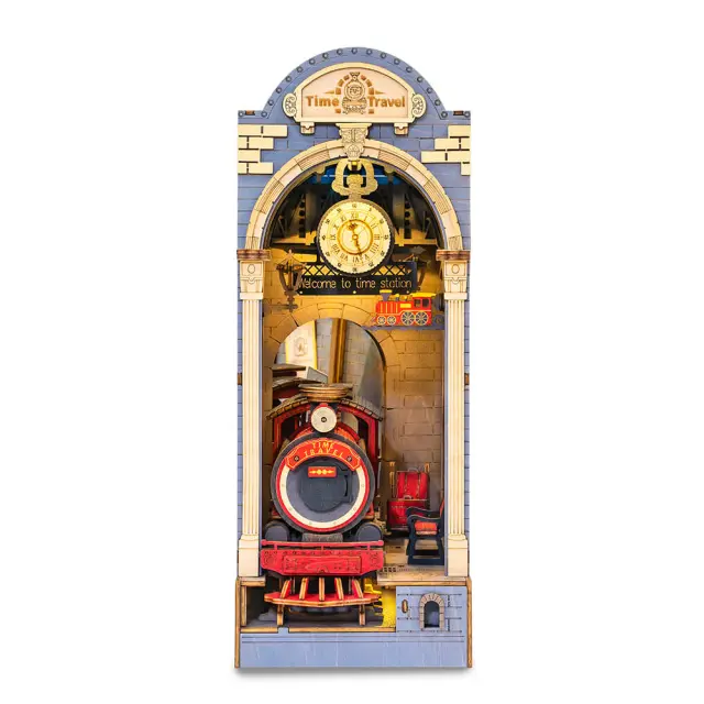 Rolife DIY Booknook & Wonderland / Κατασκευή 3D Βιβλιοστάτη με Φωτισμό: Time Travel 2