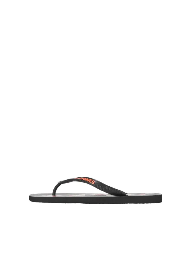 JFWLOGO PALM PRINT FLIP FLOP Anthracite