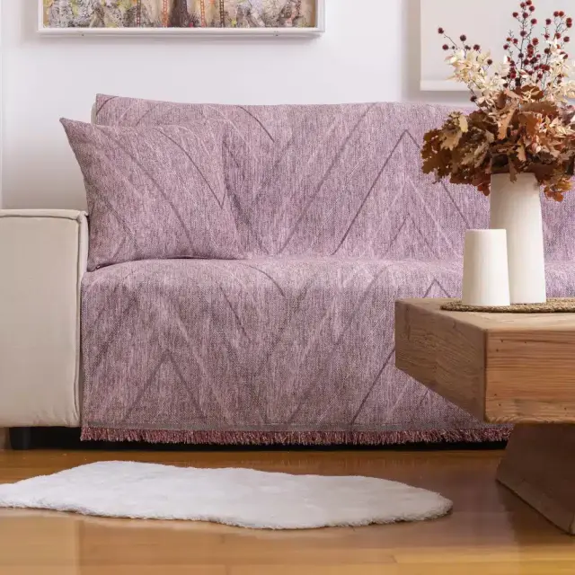 Ριχτάρι Σενίλ Τετραθέσιο Venti Borea Home Textiles - Μέντα - 180 x 350 cm 3