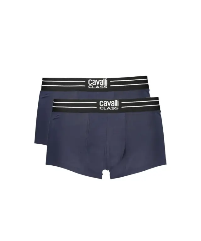 Cavalli Class - Ανδρικά Μποξεράκια 2Pack QXO01JJD003-04926 Μπλε Σκούρο 3