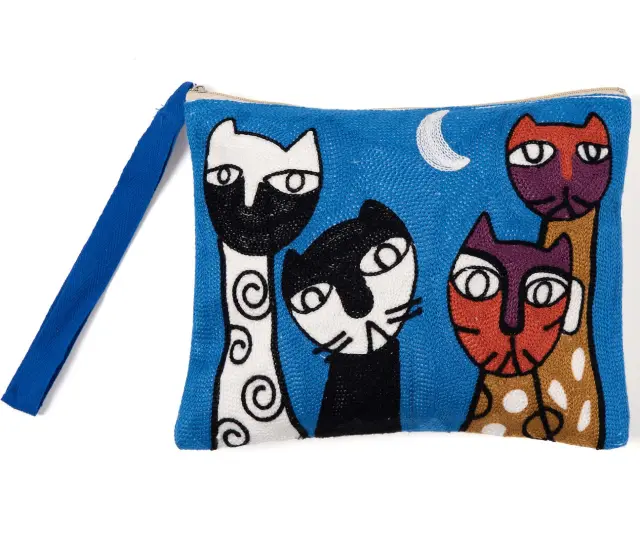 Πορτοφόλι αλυσοβελονιά (19cm x 25cm) πολύγαζο 81 - -
