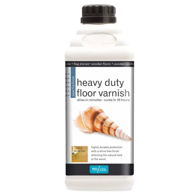 Heavy Duty Floor Varnish Βερνίκι Πατωμάτων Νερού Ματ Polyvine 1L