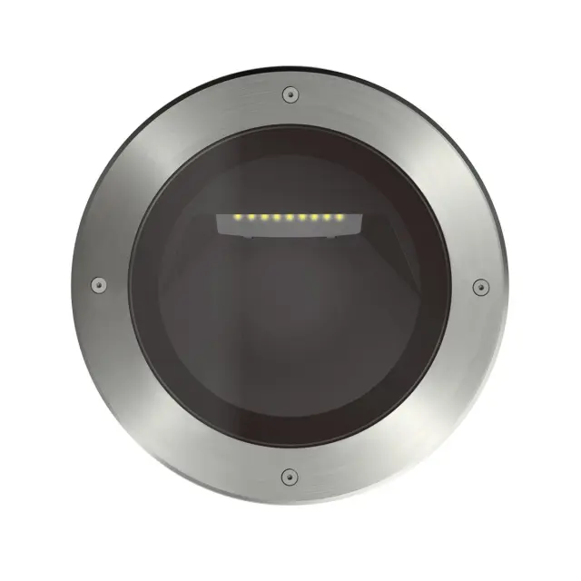 Moom Χωνευτό Φωτιστικό Δαπέδου LED 18W 3000K Ø22cm IP67 Νίκελ Ματ Nickel
