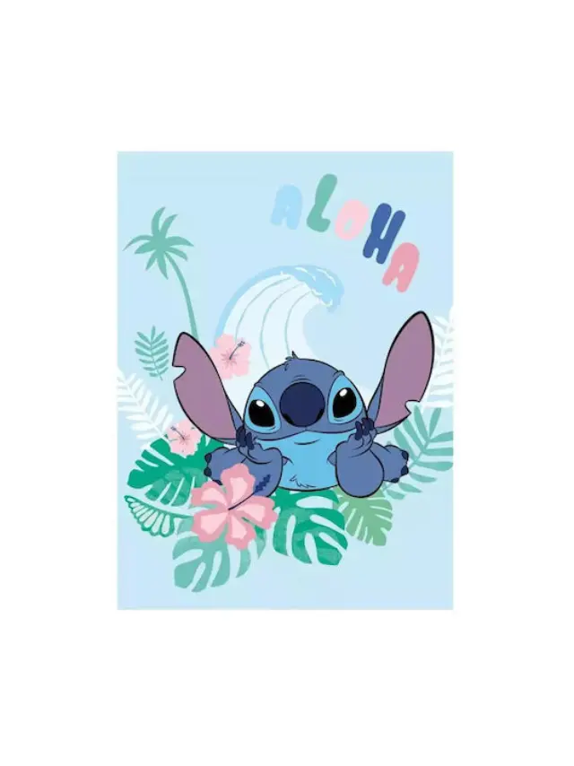 AyMax DISNEY - Flanel Blanket 110x150cm - Aloha Stitch Κουβερτούλα